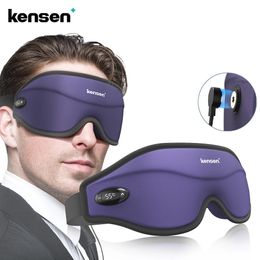 Kensen Eye Massager Heating Eyes Mask with Airbag Massage For Migraines Fatigue for dark circle mask massager sleeping 240110