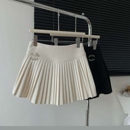 Summer High Waist Skirts Womens Sexy Mini Skirts Vintage Pleated Skirt Korean Tennis Skirts Short White Black S43665