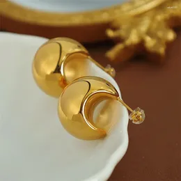 Stud Earrings Fashion Gold Plated Metal C Shape Earring For Women Girls Party Wedding Jewellery Gifts E2399