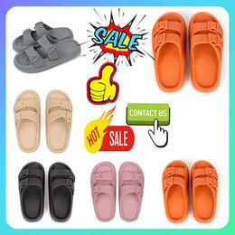 Designer Casual Platform Slippers Woman Light weight wear resistant anti slip breathable Leather rubber soft soles sandals Flat Summer Beach Slipper