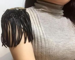 Pins Brooches IRemiel Tassel Shoulder Decoration Stage Brooch Epaulets Epaulettes Spikes Escapulario Women Blazer Accessories Dr549863798