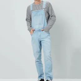 Men's Jeans Men Denim Overalls Comfortable With Breathable Fabric Multiple Pockets For Long-lasting Wear Bib