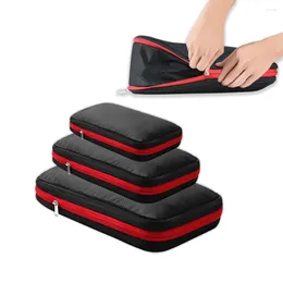 Storage Bags Travel Packing Cubes Compression Pouch Luggage Organiser Double Layer Large Capacity/Waterproof With Sturdy Zipper