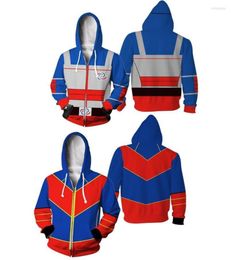 Men039s Hoodies Sweatshirts Anime Henry Cosplay Danger Zip Up Hoodie Captain Man 3D Printed Hooded Sweatshirt Adult Casual Ja9423108
