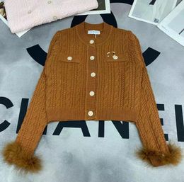 Women Sweaters Knits Tee Designer Hoodies High Quality Long Sleeve V Neck Cardigan Knit Jacket Womens Clothes