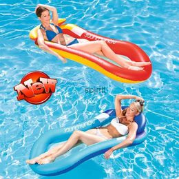 Other Pools SpasHG 160CM New Water Mesh Hammock Pool Lounger Float Inflatable Rafts Swimming Pool Air Floating Chair Water Toys Water Inflatable YQ240111