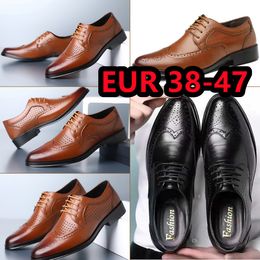 Hot sale Shoes For designer Mens Black Formal Shoes Men Patent Leather Shoes Wedding Party Leather Shoes size38-47