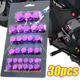 New 30pcs Motorcycle Screw Decoration Covers Set Motor Scooters Electric Colored Nut Cover Plating Cap Motorcycle Accessories