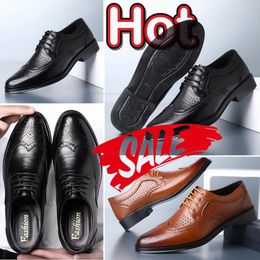 Top quality Comfort Business Leather Shoes Men Casual Formal Leather Men Shoes Simple Designer Loafers Shoes Men Flats Wedding eur38-47