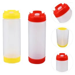 Dinnerware Sets 2 Pcs Squeeze Sauce Bottle Ketchup Salad Dressing Cruet Catchup Dispenser Syrup