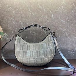 Crystal Diamond Moon Bag Hand Tote Bag Designer Cross Body Bags Women Luxury Shoulder Bag Silver Hardware Letter High Quality Dinner Bag Lady Crossbody Handbag Purse