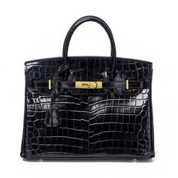 Designer Bags Handbags Women Fashion Crocodile Real Leather One Shoulder Straddle Cowhide Womens Hand Dw75