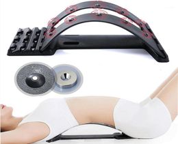 4Level Back Lumbar Massage Stretcher Support Upper and Lower Back Supporter Spine Pain Relief Chiropractic Stretching Device11698120