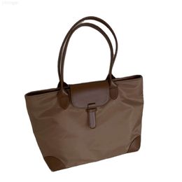 Large Capacity Bag Female 2024 New Shoulder Bag College Students Nylon Cloth Original Packaging Bag