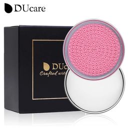 Brushes Ducare Makeup Brush Cleaner Soap Solid Cleaning Washing Brush Silicone Pad Mat Box Makeup Cosmetic Eyeshadow Brush Cleaner Tools