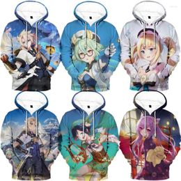 Men's Hoodies Anime Genshin Impact Cosplay Hoodie Hip Hop Graphic Sweatshirts Harajuku Tracksuit Poleron Hombre Streetwear Oversized Clothes