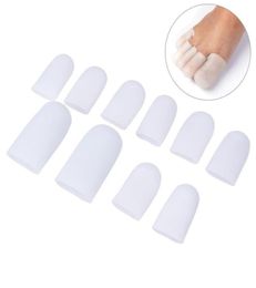 5 Pairs Silicone Toe Sleeve Gel Toe Cap Cover Protector for Corn Blisters Bunion Massager Pain Relief Finger Gel Tube Insoles8620400