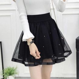 Skirts Women's Skater Skirt Flared Casual Versatile Mini Stretchy A-line