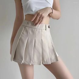 Skirts Summer Women's Short Skirt Pink High Waist Mini Pleats Sexy Black Faldas Mujer Korean Y2k Cargo Woman Designer