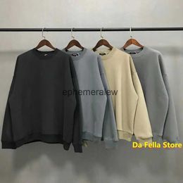 Men's Hoodies Sweatshirts Solid Season 6 20FW Men Women W Hoodie Velvet Cotton Series Inside Tag Oversizedephemeralew