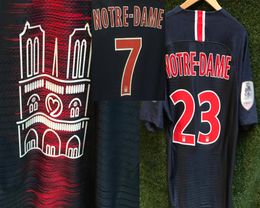 2019 Match Worn Player Issue Notre Dame Jersey Maillot Mbappe Neymar JR Di Maria Verratti Draxler With Wash tag6528754