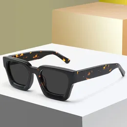 Sunglasses DOISYER Luxury Square Men Vintage Large Style Acetate Polarised Fashion Anti Blue Light Glasses For Computers