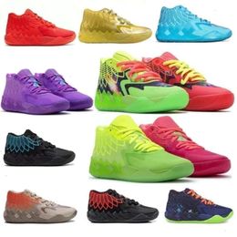 Lamelo 2023 Ball Mb 01 Basketball Shoes Rick Red Green and Morty Galaxy Purple Blue Grey Black City Melo Sports Shoe Trainner Sneakers Yellow Top Quailty