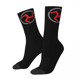 Men's Socks Isle Of Man Motorcyle Race Merch Crew Breathable Motor Motorbike Racing High Quality Middle Tube Small Gifts