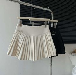 Summer High Waist Skirts Womens Sexy Mini Skirts Vintage Pleated Skirt Korean Tennis Skirts Short White Black S34656