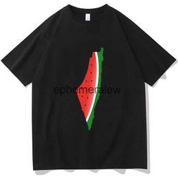 Men's T-Shirts Watermelon Pali Graphic Tee Shirt Summer Casual Short Sleeve T-shirts Unisex Pure Cotton Oversized Tees graphic Hip Hop Topsephemeralew