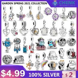 Pendants B43 With original logo New Garden Spring Collection 925 Sterling Silver Chinese Factory Original Wholesale Charms for Jewellery