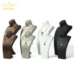 Display Necklace Jewellery Mannequin Stand PU Display Showing Bust Pendant Organiser Showcase Bust