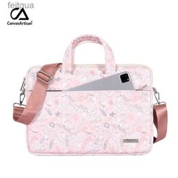 Laptop Cases Backpack Brand Messenger Handbag Laptop Bag 131415.6 InchShoulder Man Lady Case For MacBook Notebook PC Pink Waterproof DropShip G422 YQ240111