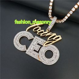 Factory Direct Sales Hip-Hop 925 Sterling Silver Inlaid Moissanite Ta g Pendant