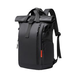 Tangcool Men Large Capacity 156 Laptop Backpack Multifunction Roll Top Travel Bag For Man Waterproof Business 240110