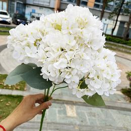 Large artificial hydrangeas dragons real touch big heads DIY bridal bouquets home gardens wedding party decoration accessories 240111