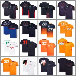 2023 new f1 racing suit men's short-sleeved series T-shirts Formula One team uniform team clothes customization