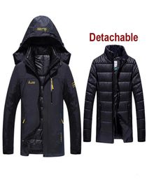 6XL Plus Size Men 3 In 1 Jacket With Down Liner Clothes Outdoor Male Thermal Warm Trekking Hiking Camping Skiing Climbing Coats T16574806