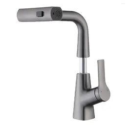 Bathroom Sink Faucets Pull Type Faucet Cold And Water Spray Stainless Steel Toilet Kitchen Can Be Stretched Lifted Rotated 360 Degrees
