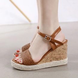 Sandals Size 34-41 Summer Wedges Heel Women Open Toe High Women's Shoes