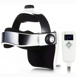 Manufacturer Direct Sale Electric Pneumatic Head Massager Brain Therapy Instrument Massage Machine Music Helmet Cap 240110