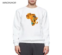 Africa Map Graphic Pullover For Men Harajuku African Culture Male Sweatshirt Retro Print Hoodie Winter Tumblr Clothes6391114