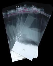 Packages bags 12x24cm 11cm20cm 43quot79quot Clear Selfadhesive Seal Plastic Bag Opp Poly Retail Packaging with Hang8183056