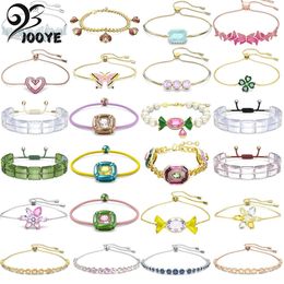 Bangles Original Dulcis Bracelet 2024 Fine Jewellery Trendy Austrian Crystal Pearl Candy Bracelet For Women Romantic Gift With Logo