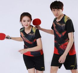 2018Asian Games Lining table tennis suit national team uniform competition Malong039s short sleeved sportswear for men and wom2355245