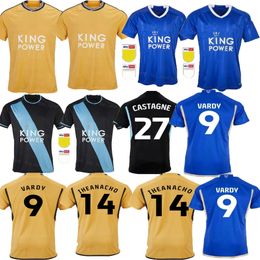 23 24 Leicesters Soccer Jerseys BARNES Tielemans Home Away VARDY MADDISON AYOZE NDIDI MENDY DAKA IHEANACHO LOOKMAN 2023 2024 Vardy Football Uniforms Men Kit