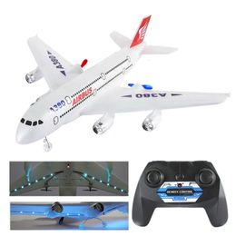 Airbus A380 Boeing 747 RC Aeroplane Remote Control Toy 24G Fixed Wing Plane Gyro Outdoor Aircraft Model with Motor Children Gift 240110