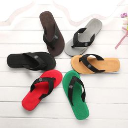 Slippers 2024 Summer Men Flip Flops Beach Sandals Non-Slip Casual Flat Shoes Bathroom Indoor House For Outdoor Slides