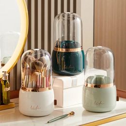 Sets 360° Rotation Cosmetic Organiser Makeup Brush Holder Brush Holder Storage Bucket Lipstick Holder Eyebrow Pen Box Dust Belt Cover