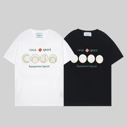 Men's T Shirts Summer Mens T-shirts Tennis Club Letter Printed Tops And Women's Casual Sports Cotton Short Sleeve